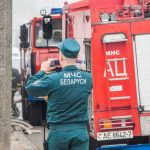 В Полоцком районе в гараже сгорел автомобиль