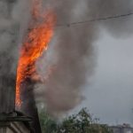 В Барановичах горел гараж