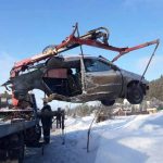 Чудеса случаются: в аварии разорвало иномарку, а на водителе — ни царапины