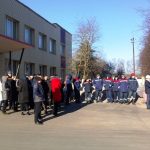 Орша. Эвакуация и выступление в трудовом коллективе в рамках акции «Единый день безопасности»