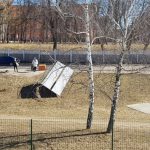 Оранжевая пятница: в Минске ветер сдувает остановки и валит деревья