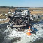 Toyota столкнулась с МАЗ под Браславом