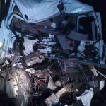 Два грузовика столкнулись на трассе М1 под Барановичами