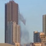 Тонны воды обрушились на людей из бассейна на небоскребе