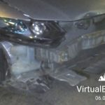 На трассе M10 автомобиль столкнулся с письменным столом