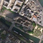 Появился первый снимок сгоревшего Нотр-Дама из космоса