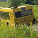 Заклинило руль. Под Минском рейсовый автобус съехал в кювет, есть пострадавшие
