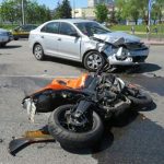 Легковушка и мотоцикл столкнулись в Минске на пр. Дзержинского