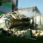 Мощный взрыв в Мостах разрушил здание «Мостовдрева»