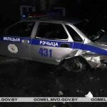 В Речице нетрезвый водитель на «Ауди» влетел в автомобиль ГАИ