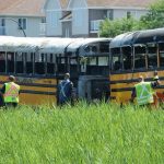 Два автобуса со школьниками столкнулись и загорелись: около 70 детей в больнице
