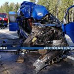 Под Минском маршрутка «Могилев – Сморгонь» врезалась в фуру: двое погибших, четверо пострадавших