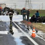 Под Добрушем водитель «Волги» решил проучить автоледи: столкнулись четыре авто, одно сгорело