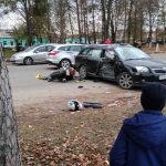 В Ганцевичах байкер попал в серьёзное ДТП: несколько человек оказались в больнице
