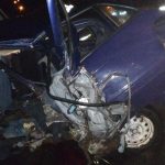 В Полоцке легковушка въехала в бетонный мост