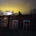 Пожар в  двухквартирном доме в Ореховске