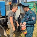 Работа по предупреждению пожаров при уборке «золота полей