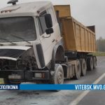Оршанские милиционеры помогли водителю загоревшегося грузовика