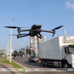 Дроны на страже порядка на дорогах: в Витебске апробировали новые техсредства патрулирования улиц