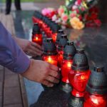 Судебные эксперты Витебской области почтили память погибших, зажгли огни памяти и возложили цветы