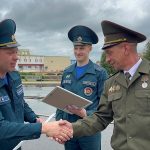 В Оршанском подразделении МЧС проводили на заслуженный отдых Дмитрия Синицина